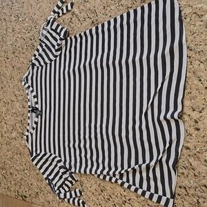 Agnes & Dora Tie Sleeve Top 2X